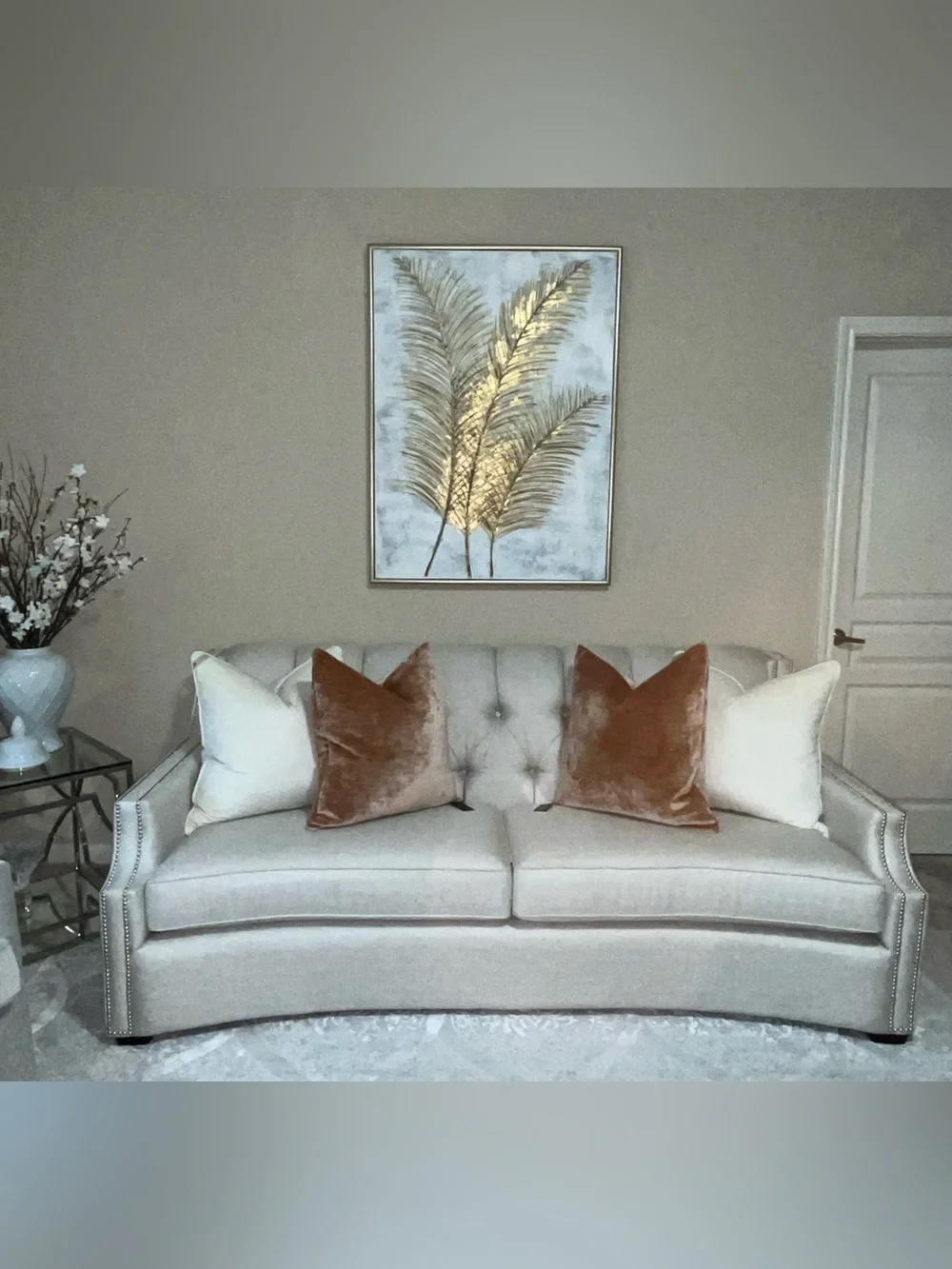 1-NWT P/Kaufmann Rust Color luxury velvet decorative pillow